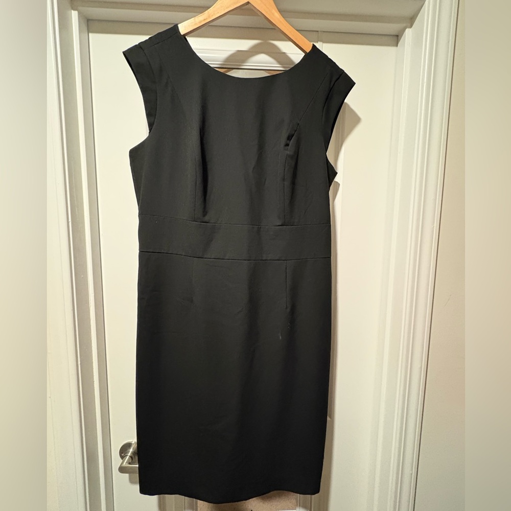The Limited Classic Black Midi Sheath Dress